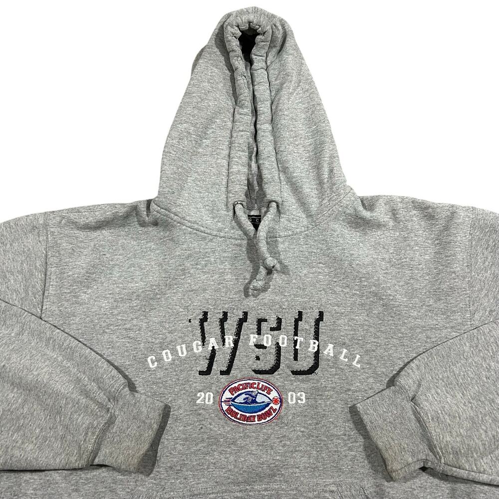 Vintage Washington State Cougars Hoodie Men’s Large 2003 Holiday Bowl Football